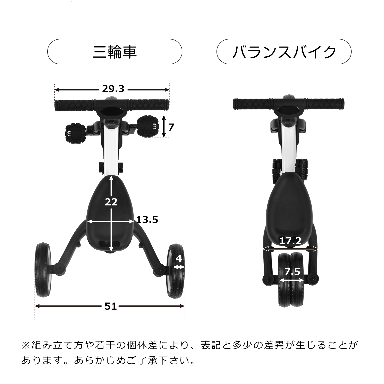 三輪車 足けりバイク 一台4役 ベビーカー かじとり 手押し棒付 子供用三輪車 子供自転車 3輪 キッズ 幼児 自転車 バイク ペダル付き コントロールバー付き 乗用玩具 軽量 誕生日 1-5歳 組み立て簡単 プレゼント MS199289LAA - 画像 (5)