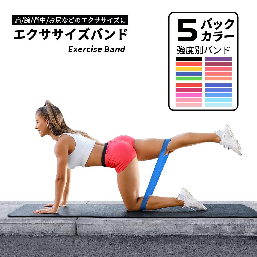 エクササイズ トレーニングチューブ 筋トレ チューブ ループバンド 美尻バンド ヒップバンド ヒップアップ器具 エクササイズ ゴムバンド ストレッチ 筋トレ ゴムバンド 下半身 お尻 太もも ダイエット チューブ E-03